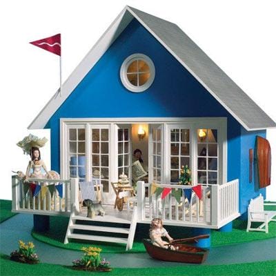 Casa de muñecas de madera 1:6, Casa de muñecas de madera, Casa de muñecas  miniatura 4 pisos, Kit de casa de muñecas -  España
