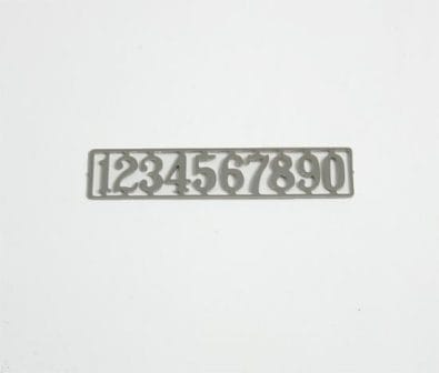 Tc0536 - Numéros couleur argent 