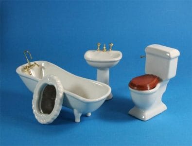 Tc5067 - White toilet with 4 pieces
