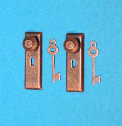 Tc0490 - Dos cerraduras color cobre