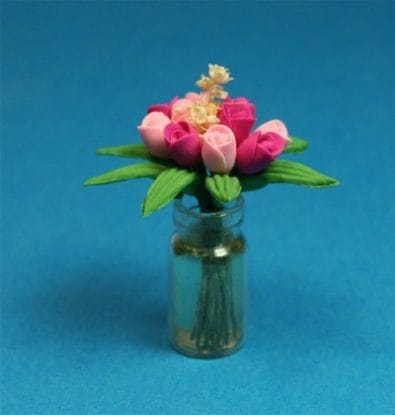 Tc2001 - Vase avec des fleurs 