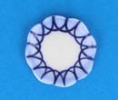 Cw1508 - Decorated blue plate