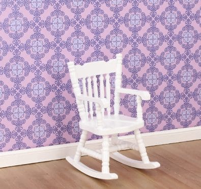 Mb0579 - White rocking chair