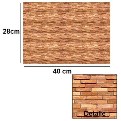 Tw2044 - Paper decorated with brick