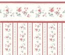 Br1015 - Carta da parati fiori rossi