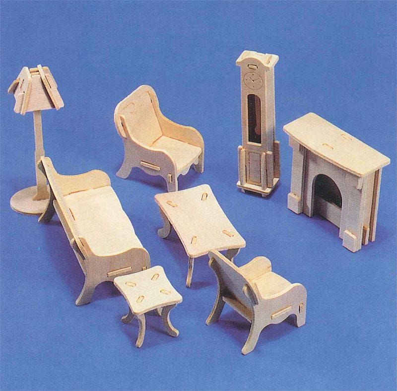 Muebles En Miniatura Para Montar Tienda De Casitas 