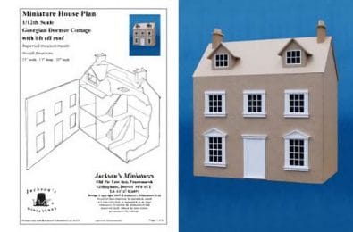 Jh1002 - Plan de la maison de poupée Georgiana