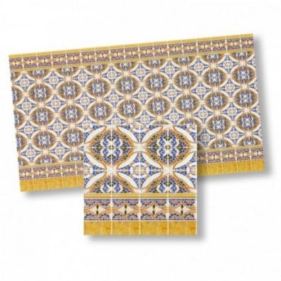 Wm34303 - Papel azulejos decorados