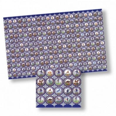 Wm34432 - Papel azulejos decorados
