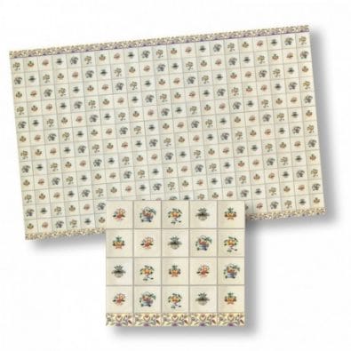 Wm34438 - Carta con piastrelle decorate