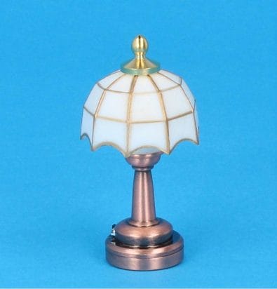 Sl4002 - Weiße Tiffany Tischlampe LED