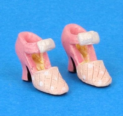 Tc0481 - Zapatos de tacón rosa