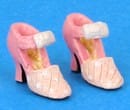 Tc0481 - Zapatos de tacón rosa