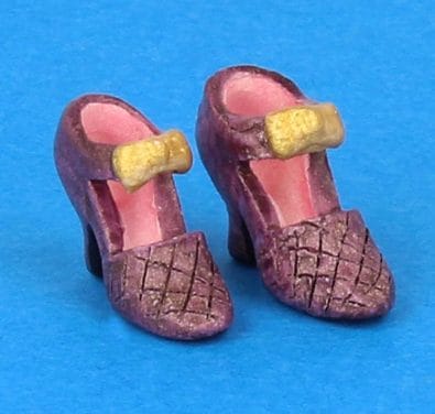 Tc0484 - Zapatos de tacón lila