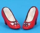 Tc0696 - Zapatos de tacón rojo