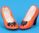 Tc0715 - Orange shoes for lady
