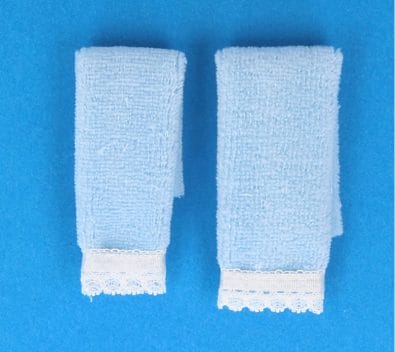 Tc2370 - Zwei blaue Handtücher 