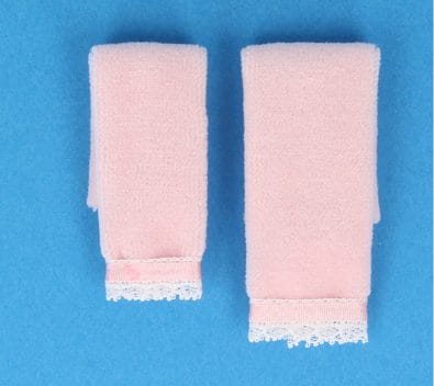 Tc2371 - Zwei rosa Handtücher