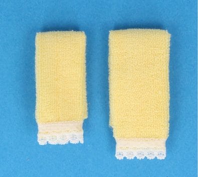 Tc2374 - Zwei gelbe Handtücher 