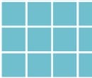 Tw2067 - Piastrelle a scacchi celeste in rilievo blu turchese