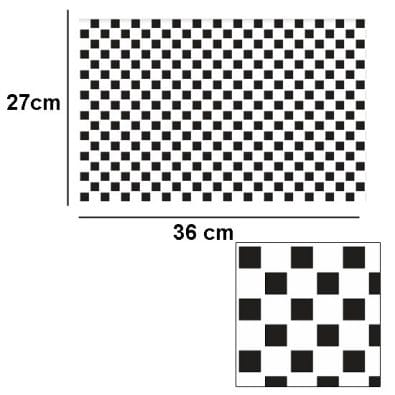 Tw2068 - Azulejos de cuadros negros con relieve