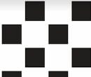 Tw2068 - Piastrelle a scacchi nero con rilievo