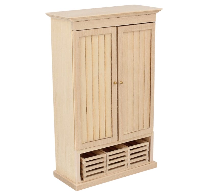 Fafeicy armoire miniature Meuble de maison de poupée en bois classique  élégant bricolage meuble miniature pour maison de poupée