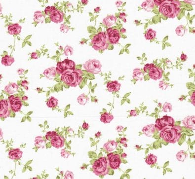 TL1333 - White Fabric with Flowers