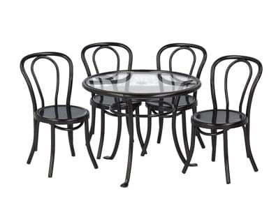 Mb0364 - Table et quatre chaises de jardin