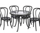 Mb0364 - Tisch und vier Gartenstühle