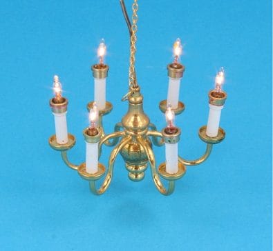 Lp0083 - Chandelier with 6 candles
