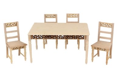 Mb0318 - Set of table and four chairs