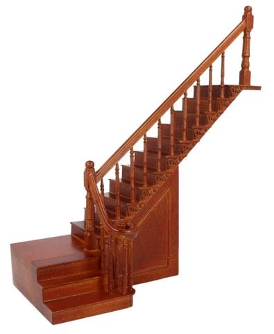 Cp0036 - Escalier de luxe avec deux sections 