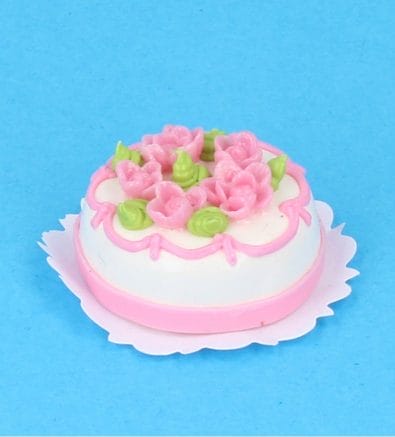 Sm0025 - Cream Cake with Flowers