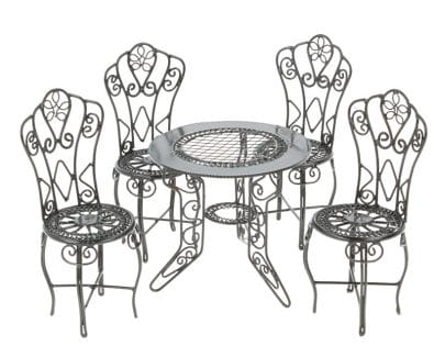 Cj0025 - Metal set of garden furniture