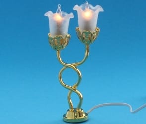 Lp0036 - Lámpara de mesa dos tulipas