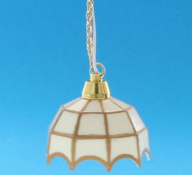 Lp0135 - Lámpara tiffany blanca