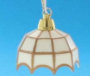 Lp0135 - Lámpara tiffany blanca