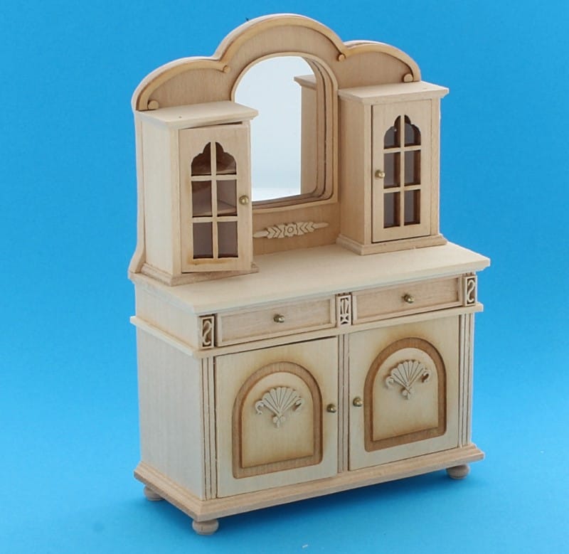 Fafeicy armoire miniature Meuble de maison de poupée en bois classique  élégant bricolage meuble miniature pour maison de poupée
