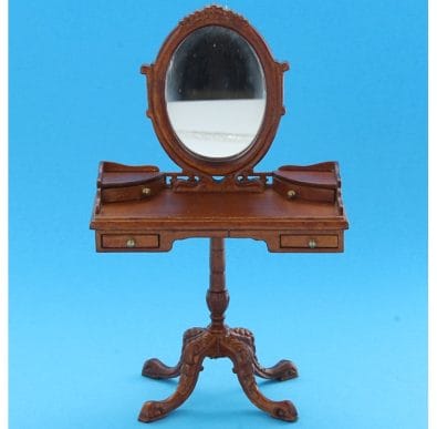 Sl5144 - Coiffeuse avec miroir marron 