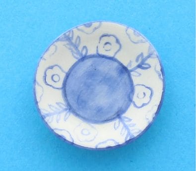 Tc1302 - Decorated blue plate