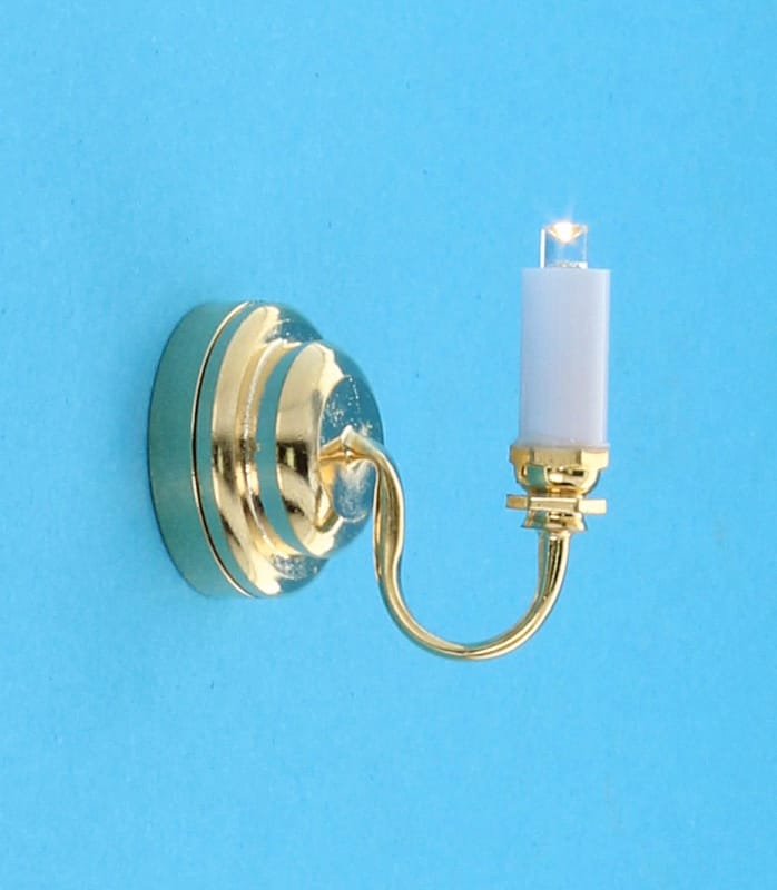 Lampe à bougie LED miniature à piles pour maison de poupée à l