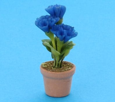 Sm8133 - Maceta con flores azules