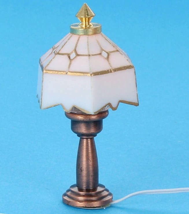 14x6.5 Mini Rattan Wrap Stick Table Lamp Brass - Threshold™