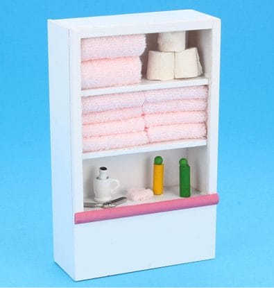 Mb0006 - Bathroom shelves with pink towels
