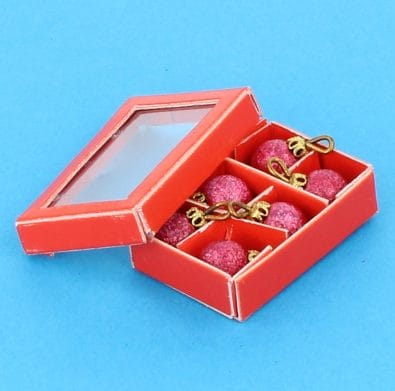Nv0029 - Schachtel mit roten Bällen