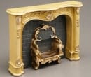 Re18593 - Marble fireplace in cream colour