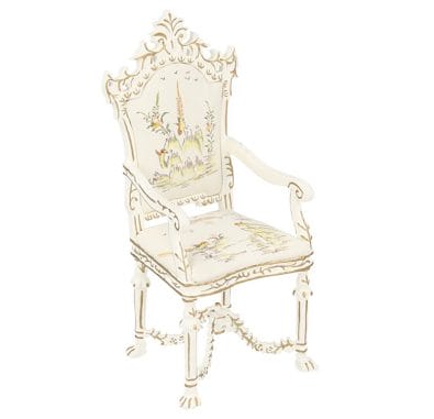 Mb0111 - Chaise blanche