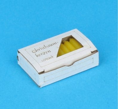 Tc0750 - Boîte avec bougies jaune