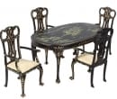 Cj0087 - Tisch und vier Stühle 